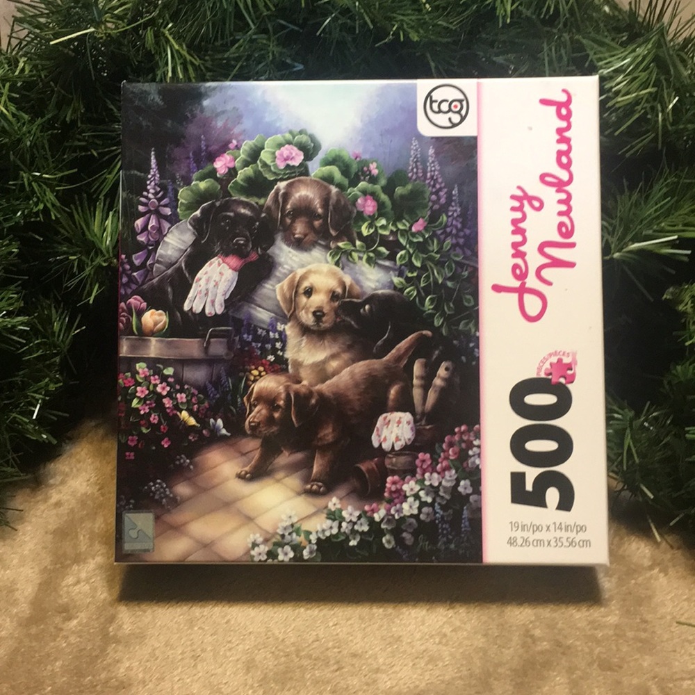 Jenny Newland Labrador Puppies 500 Piece Puzzle